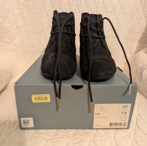 Toms Kala Black Suede Shoes